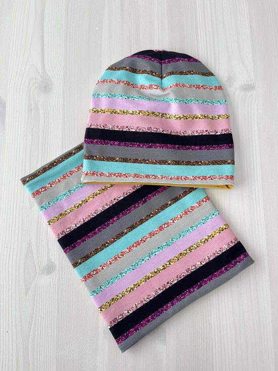 Beanie cepures un tuneļšalles komplekts Princesītei