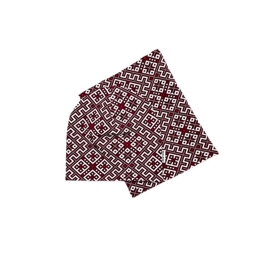 Beanie cepures un tuneļšalles komplekts Latvju raksti